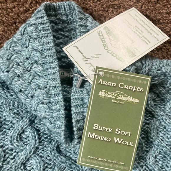 Aran Crafts Super Soft Merino Wool Sweater NWT - Picture 3 of 8